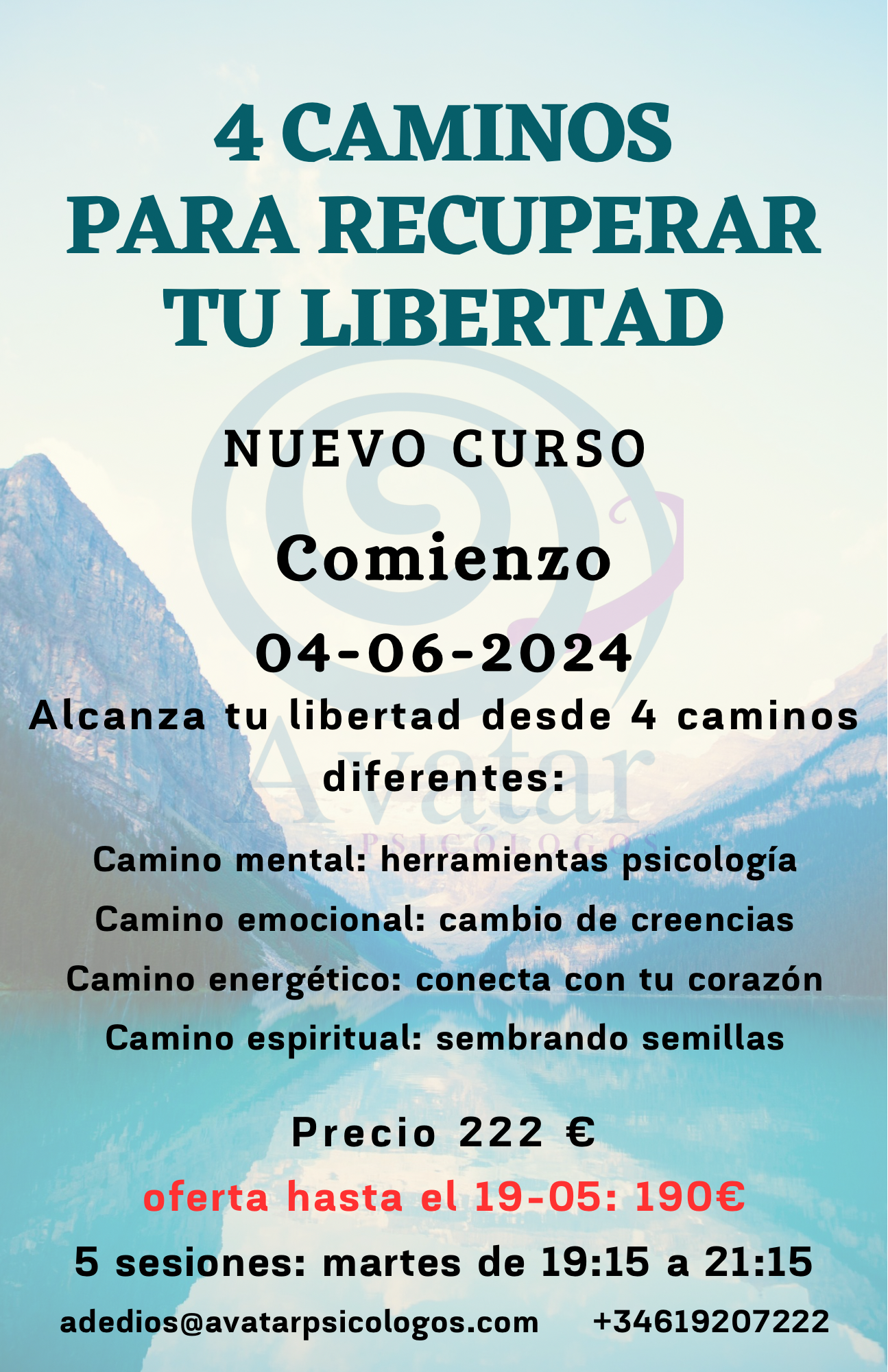 Curso 4 caminos para recuperar tu libertad